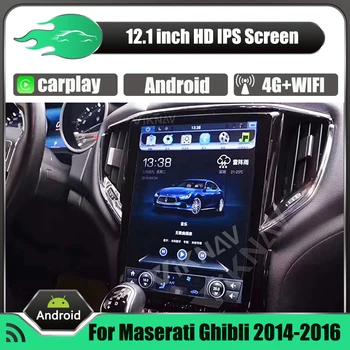  Android Ecran Vertical Mașină Jucător de Radio Pentru Maserati Ghibli 2016 Auto Stereo Multimedia Player Șef Unitate de 12.1 inch