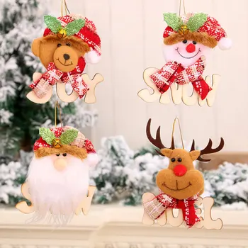  1buc Crăciun de Pluș Ornamente de Crăciun Copac Agățat de Decorare Moș crăciun, om de Zăpadă, Reni Papusa pentru Pomul de Crăciun Pandantiv
