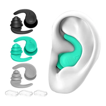  3 Perechi Mare Impermeabil Ultra Confortabil Dopuri Dopuri De Urechi De Înot Pentru Sporturi Nautice