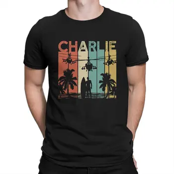  Charlie Barbati Tricou Apocalypse Now Film Vintage Tee Shirt Short Sleeve Crewneck T-Shirt din Bumbac Pur de Partid Topuri