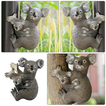  Rășină Grădină Statuie Decor În Aer Liber Gazon Koala Sculptură Figurine Ornament Ornament Decor