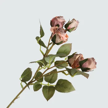  Display artificiale flori false pentru a face vechi coca-cola-marginea trandafiri Europene-stil retro simulare 5 mic buchet de trandafiri