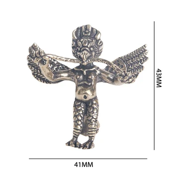  Alamă Pandantiv de Aur cu aripi Dapeng Pasăre Statuie Ornament Breloc cu Pandantiv