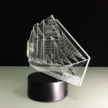  Usb 3d Led Masă Lampă de Cadou din PVC 3D colorate Veioza de navigatie lampa Luminaria Mesa Lămpi cu Led-uri Pentru Masă