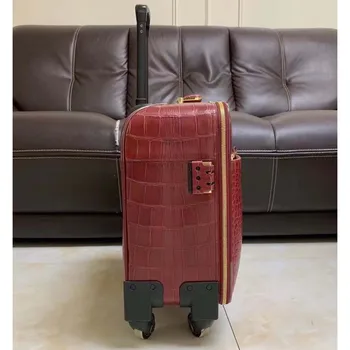  Yingshang new sosire bărbați bagaje de Călătorie unisex cutie de îmbarcare caz de crocodil cutie din piele de crocodil de bagaje