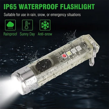  S11 Pro Mini Puternic Lanterna EDC Lumina Flash Luminos Corp Magnetic Lumina de Lucru rezistent la apa Camping Lumina Breloc Lanterna UV