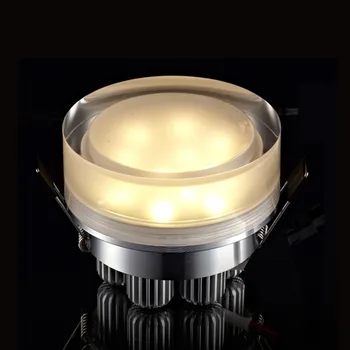  1w/3w/5w/7w LED Cristal Acrilic Lumina Plafon Hol Decor Lampă Rotundă cu led, corp de Iluminat lampa alb cald/alb