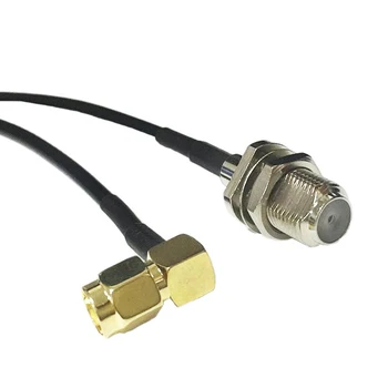  1 buc Inversor RP - SMA Male Plug Unghi Drept Comutator Feminin F Cablu Coaxial RG174 15cm 6