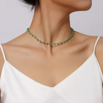  2022 Moda de Lux Cristal de Sticlă Șirag de mărgele Lanț Cravată Colier pentru Femei Guler Partidul Colier Bijuterii