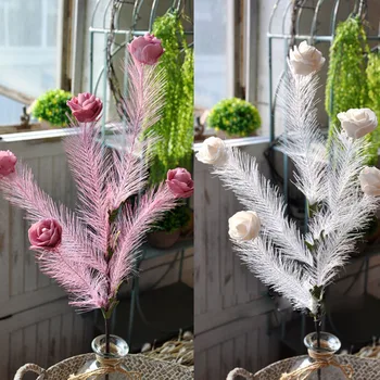  Stil European Artificiale Pene PE Flori de Trandafir Spuma Buchet de Nunta Drum Duce Flori False Petrecere Acasă Decor de Masă Trandafiri
