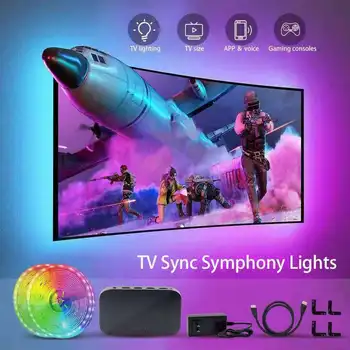  Noul Smart Ambient TV PC Iluminare WiFi RGB LED Strip Lumini de Vis Lumini de Culoare HDMI Ecranul de Sincronizare Kit de Iluminat Pentru TV Box Xbox