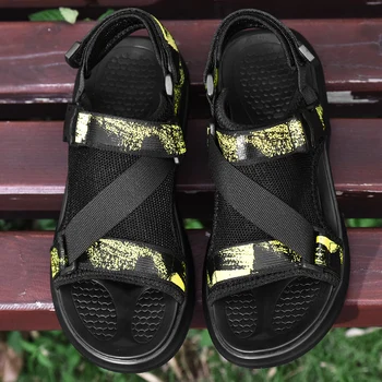  Men 39 s plasă de sandale gol ușor respirabil casual vietnam moda pantofi barbati 2019 vară pentru bărbați gladiator roman plaja