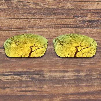  Millerswap Polarizat Lentile de Înlocuire pentru Oakley Jumătate de Sârmă 2.0 ochelari de Soare de Aur în Oglindă Culoare (Obiectiv Numai)