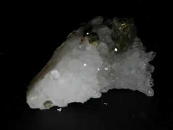  45.8 gPyrite cuarț minerală specimen naturale alb cristal grup