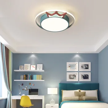  Noi desene animate pentru copii dormitor lampa forma coroanei lampă de plafon simplu și modern de personalitate camera de Printesa lampa