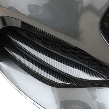  4buc Negru Lucios Mașină de Ceață Față Lumina Grila Trim Stip Decorare Acoperire Spoiler Pentru Mercedes-Benz GLS Clasa 2020+