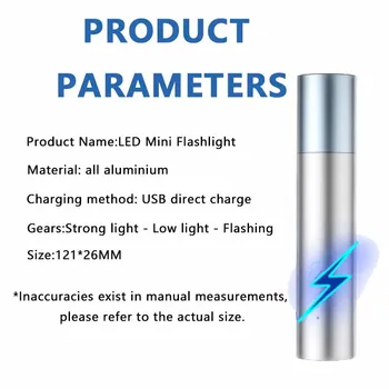  De înaltă Calitate Multifunctionala Lanterna LED Mini Lumină Puternică de Camping în aer liber, Drumeții USB Portabil cu Lanterna