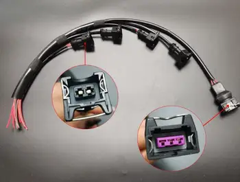  Injectorului de combustibil Conector de Coadă Conectați fișa Fasciculului de Cabluri Adaptor Pentru Audi A4 B6 B7 C5 VW Passat B5, Bora, Touran