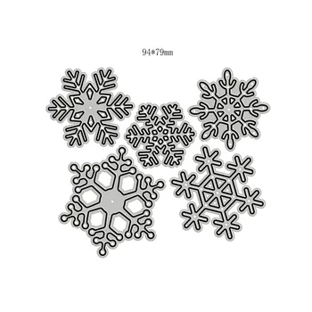  Noi DIY Diferite Fulgi de zăpadă Model de Ambarcațiune de Mucegai 2022 Tăiere a Metalelor, Matrițe, pentru Scrapbooking și Luare de Card Decor în Relief Timbre