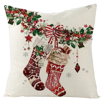  Decorative De Crăciun Pernele De Acoperire Roșu Decor Acasă Canapea Pernă Acoperă Scaunul De Masina Arunca Pernă Decor De Crăciun Pentru Acasă