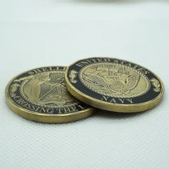  U. s. Navy Shellback Trecerea Liniei de Marinar insigna Simbol Provocare Monedă Comemorativă Cadou