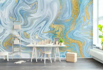  Foto moderne wallpaper 3 d de lux de aur pictura murala de perete pentru Pereti Living Elegant Decor Dormitor Alb Albastru tapet texturat