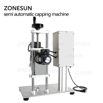  ZONESUN Semi-Auto Plafonarea Mașină Electrică Desktop Cap Insurubare masini de 10-50mm Capace Parfum Guler Inel de Gudron de Tutun Sticla
