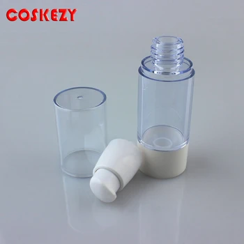  De înaltă calitate, 30 ml pompa airless sticla, plastic 30ml airless sticle cu alb capac pompa airless