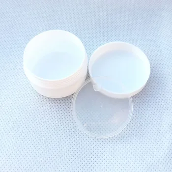 5Pcs 30g Gol Cosmetice Recipiente de Plastic 30ml Machiaj Borcan Oală Reîncărcabile Eșantion Sticle de Călătorie Crema de Fata Lotiune Alb