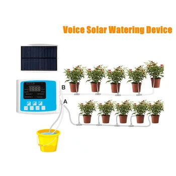  Single/Dual Pompa de Udare Timer Solare de Gradina, Udare Automată Dispozitiv Solar de Energie de Încărcare Timer de Irigare prin Picurare pentru Plante