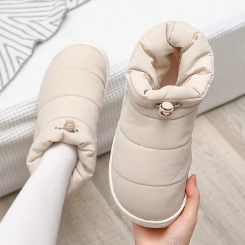  Femeie Cizme de Jos Material Pantofi de Cald pentru 2021 Iarnă de sex Feminin Antiderapante Jos Câteva Cizme de Zapada Confort Moale Mama Ghete Casual