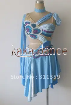  Transport gratuit, Nou Concurs de Dans latino Rochie Standard, rochie(fiecare culoare,ecah dimensiune)-KAKA-L2021
