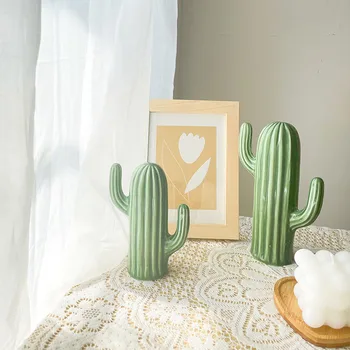  Stil Nordic Creative Ceramice Cactus Ornamente Living Desktop Decorative Simulare Planta Verde Figurina Decor Acasă
