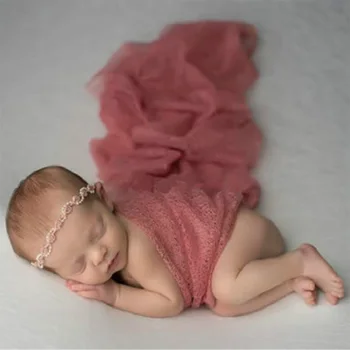  2020 Nou Copil Nou-Născut Culoare Solidă Gol Fotografie Prop Pătură Copil De Dormit Înfășa Pături Moi