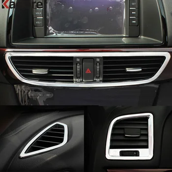  Pentru Mazda 6 Atenza 2013 Mânerul Ușii Capacul Castron Aer Conditonnal de Aerisire Tapiterie Interior Accesorii ABS Cromat