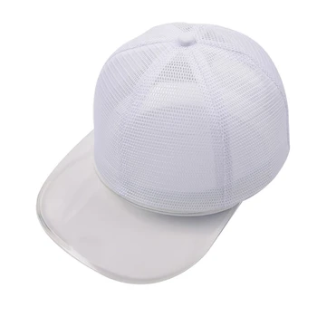  Full Mesh Șapcă De Baseball De Culoare Solidă Vizor Transparent De Protecție Solară Snapback Tata Pălărie